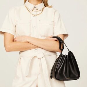 A.P.C. Courtney Black Leather Bag | Small Size